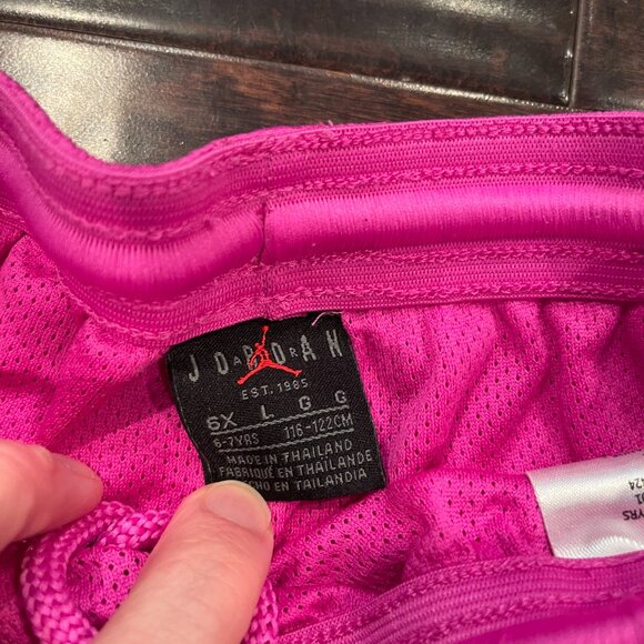 Nike Jordan Dri-FIT Sport, Little Kids' Diamond Shorts, Size 6X, Fire Pink - Picture 9 of 9